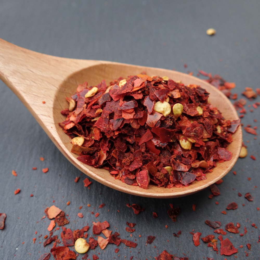 Chillies geschrotet mit Kerne 